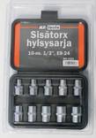 Hylsysarja sisätorx 1/2" 10-osaa E8-24 - Työkalusarjat, hylsysarjat ja räikät - 6430032153087 - 1