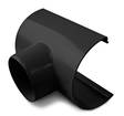 Juoksutusosa 125 mm/Ø 90 mm Musta - Sadevesijärjestelmät - 5702751125517 - 1