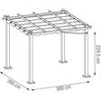 Pergola Halo 3X3m Harmaa - Puutahakatokset - 6438313588337 - 2