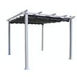 Pergola Halo 3X3m Harmaa - Puutahakatokset - 6438313588337 - 1