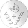 Hopeaoksidiparisto VARTA V392/SR41 - Paristot - 4008496317257 - 2