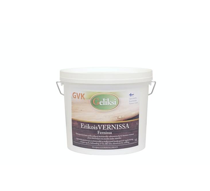 Erikoisvernissa Geliksi 3l - Terassiöljyt, puuöljyt ja kalusteöljyt - 6419726590667 - 1