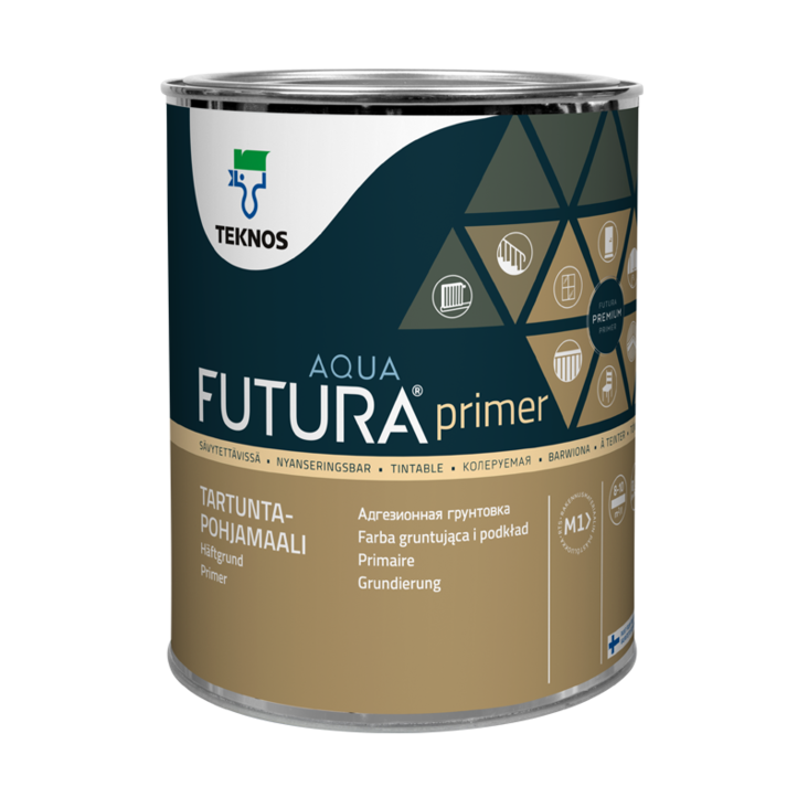 Futura Aqua 3 Tartuntapohjamaali 0,9l - Pohjamaalit sisäkäyttöön - 6414621044437 - 2