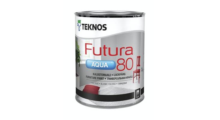 Futura Aqua 80 Kalustemaali 0,9l - Kalustemaalit, ikkunamaalit ja ovimaalit - 6414621019077 - 1