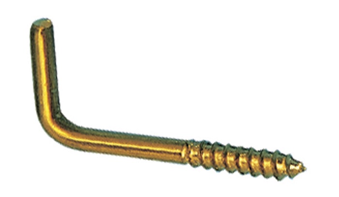 Kulmakoukku PROF 50mm messinki 4kpl - Varastokoukut ja telineet - 6410400418727 - 1