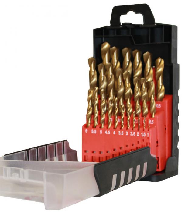 Metalliporasarja HSS Titanium 25-os. - Poranteräsarjat - 6430032154237 - 1