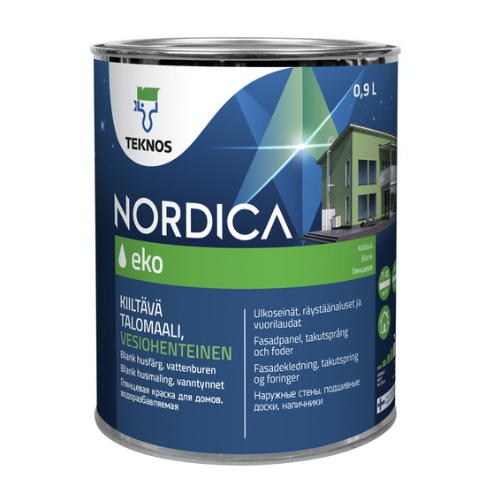 NordiCa Eko Talomaali 0,9l - Seinämaalit ulkoseinille - 6414620272947 - 1