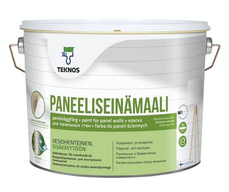 Paneeliseinämaali 9l PM1 Valkoinen - Seinämaalit - 6414621142607 - 1