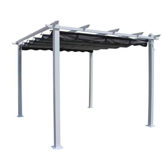 Pergola Halo 3X3m Harmaa - Puutahakatokset - 6438313588337 - 1
