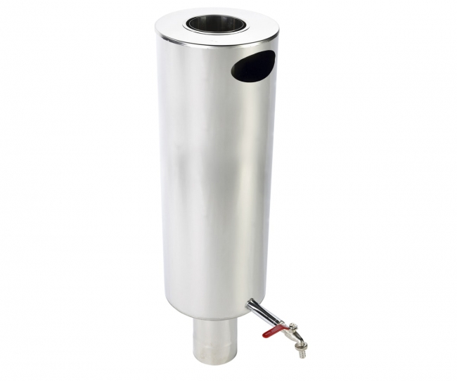 Piippusäiliö Jeremias pyöreä 25 l rst - Savupiiput ja hormit - 5900856933857 - 1
