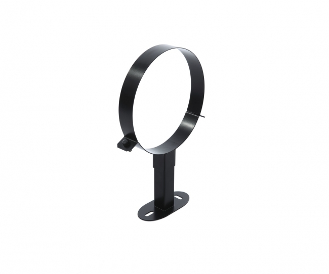 Seinäkiinnike Jeremias lyhennettävä halkaisija 130mm 150mm musta - Savupiiput ja hormit - 5900856470857 - 1