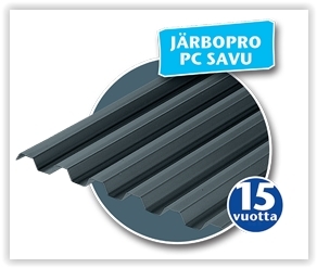 Valokate JärboPro PC trapetsi Savu 2,4 m - Valokatteet ja kennolevyt - 7290103120207 - 1