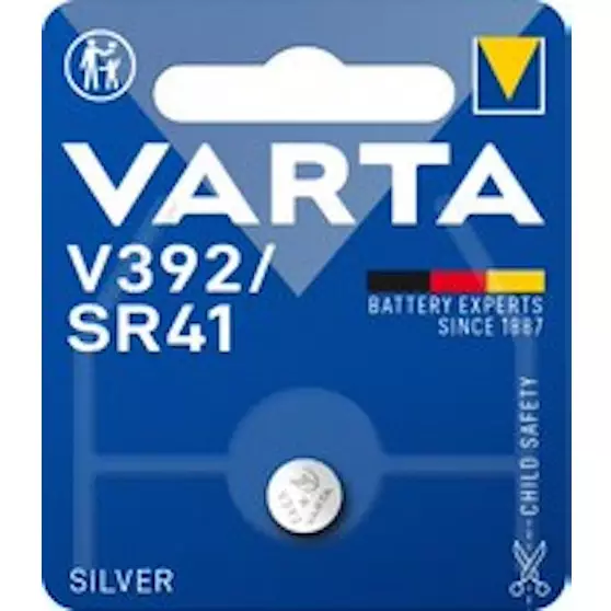 Hopeaoksidiparisto VARTA V392/SR41 - Paristot - 4008496317257 - 1