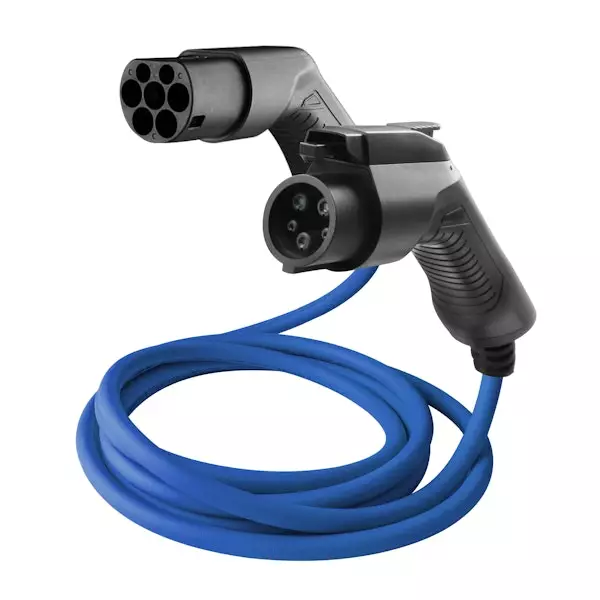 Sähköauton Latauskaapeli OPAL T1-T2 32A 7,2kW 5m sin TPU KA - Autolaturit ja apukäynnistimet - 6438056294717 - 1