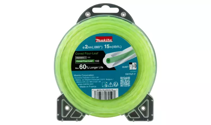 Siima Makita 2,0mmx15m neliapila - Trimmeritarvikkeet ja siimat - 197050375087 - 1