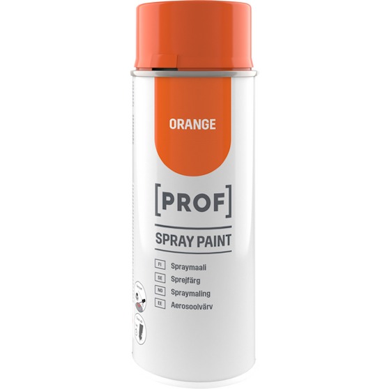 Spraymaali PROF oranssi kiiltävä - Spraymaalit ja spraylakat - 6438313623847 - 1
