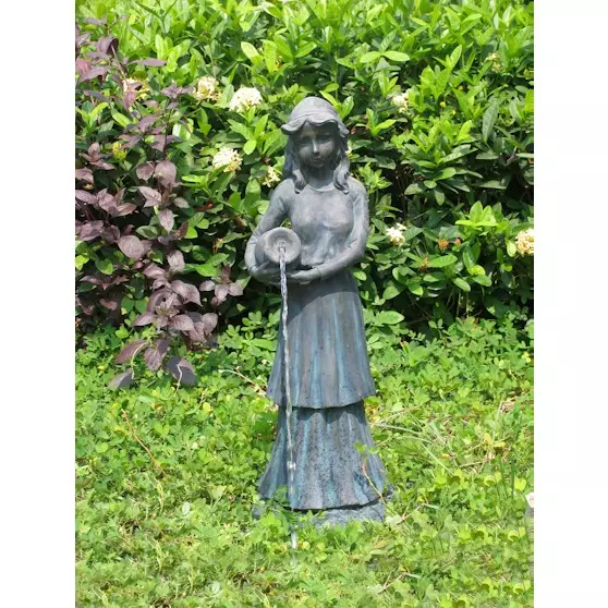 Suihkulädepatsas tyttö ja ruukku - Suihkulähteet - 5060062211757 - 1