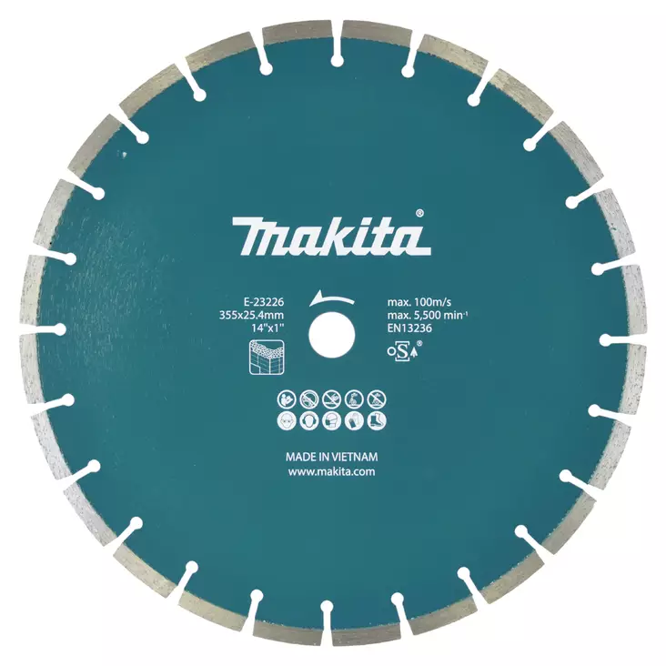 Timanttilaikka 355 x 25,4/20 mm E-23226 - Timanttilaikat - 0197050352897 - 1