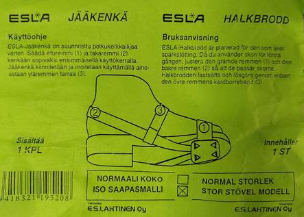 Esla Jääkenkä 1kpl - Potkupyörät ja potkukelkat - 6418321195208 - 1