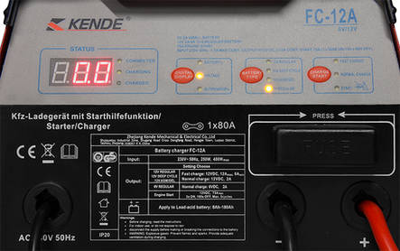 Kende Akkulaturi 6/12V Boost 75A - Laturit ja apukäynnistys - 6420286015798 - 5