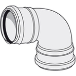 Muhvikulma 110x88,5 harmaa pyöristetty - Viemäriputken osat - 6414904219378 - 1