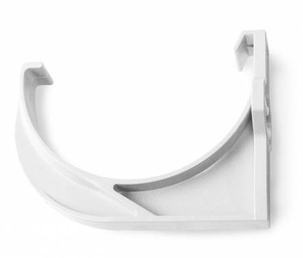 Muovikannatin 125 mm Valkoinen - Sadevesijärjestelmät - 5702771673418 - 1
