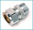 Puserrusliitin suora ulkokierre kromattu 10x1/2" 1551148 EM - Puserrusliittimet - 1551148 - 1