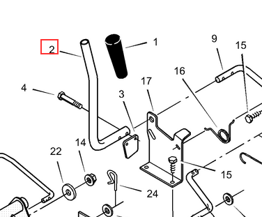 094157 Handle, PTO - Muut Murray varaosat - 024847132298 - 1
