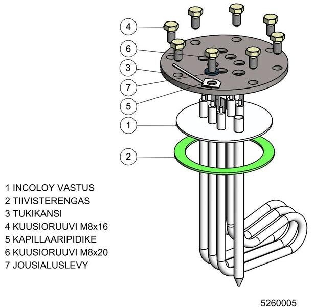 Jäspi VLM,VLS vastuspaketti 3 Kw - Lämminvesivaraajat - 6415852600058 - 1