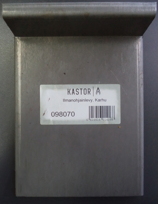 Kastor Ilmanohjainlevy 12, 18, 20, 27-kiukaisiin 152 x 205 mm - Tulisijavalut ja tarvikkeet - 6416416014168 - 1