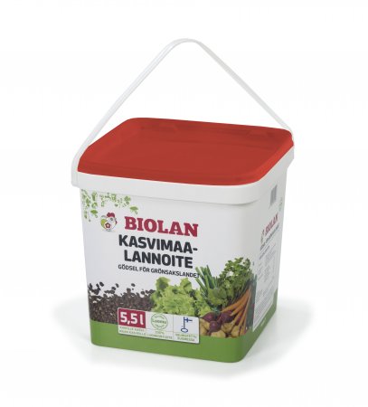 Kasvimaalannoite Biolan 5,5 L - Puutarhalannoitteet - 6411961054508 - 1