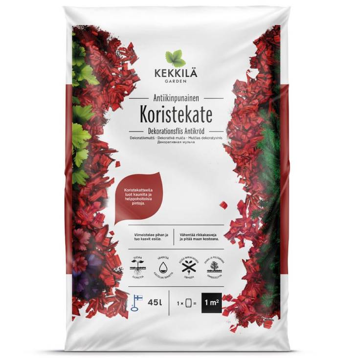 Kekkilä Koristekate Antiikinpunainen 45l - Katteet - 6433000100908 - 2