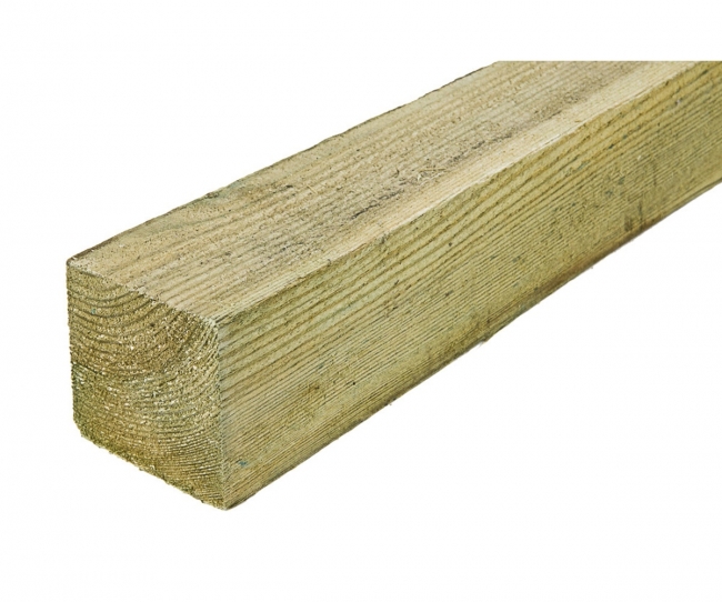 Kestopuu 75x75 vihreä A-luokka - Kyllästetty puutavara - 6438313639398 - 1