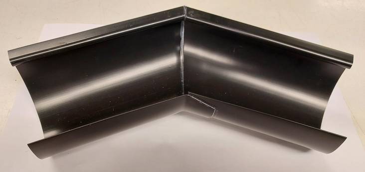 Kulmakouru UK 125mm/45° musta - Sadevesijärjestelmät - 5702751545018 - 1