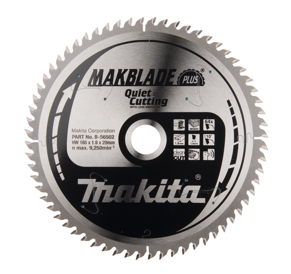 Makita Pyörösahanterä HM 165mm B-56502 - Pyörösahanterät - 88381490528 - 1