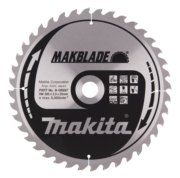 Makita Pyörösahanterä HM 305mm - Pyörösahanterät - 88381337038 - 1