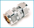 Puserrusliitin suora kromattu 10 mm 1551018 EM - Puserrusliittimet - 1551018 - 1