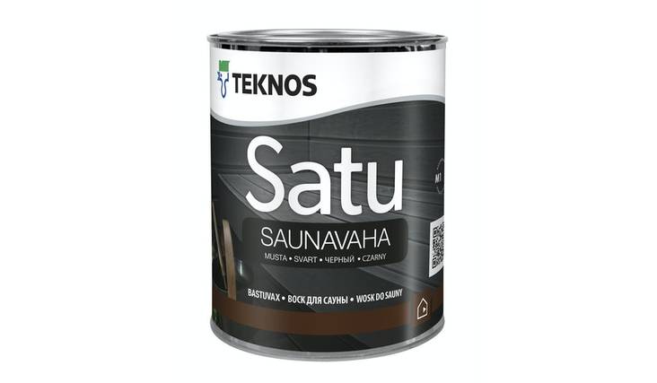 Satu Saunavaha 0,9l musta - Saunasuojat ja pesuaineet - 6414621113478 - 1