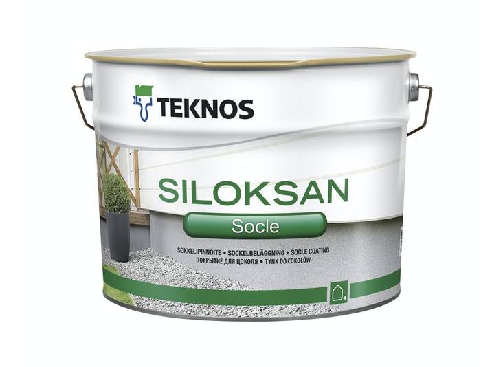Siloksan Socle Sokkelipinnoite 9l PM1 - Valmistasoitteet ja kitit - 6414620444108 - 1
