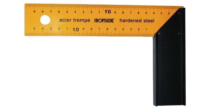 Suorakulma Ironside 400x190mm - Viivaimet ja suorakulmat - 3394661540058 - 1