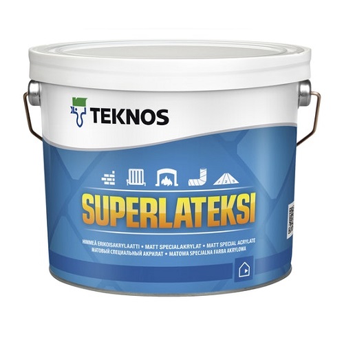 Superlateksi himmeä 2,7l PM3 - Seinämaalit - 6414620374658 - 1