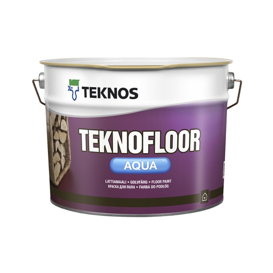 Teknofloor Aqua Lattiamaali 9 l PM3 - Lattiamaalit ja lattiapinnoitteet - 6414621034728 - 1