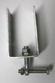 U-pilarikiinnike 150 x 100/160 x 6 mm - Kierrepaalut - 6416223461698 - 1