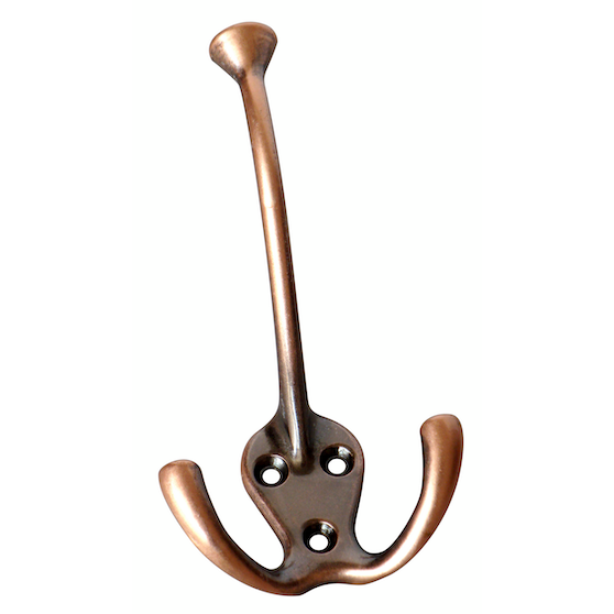 Vaatekoukku Cello antiikkikupari 4002-3 - Pyyhekoukut ja vaatekoukut - 6405422772568 - 1