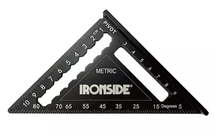 Kolmiosuorakulma Ironside 3D 300mm - Viivaimet ja suorakulmat - 3394661029508 - 1