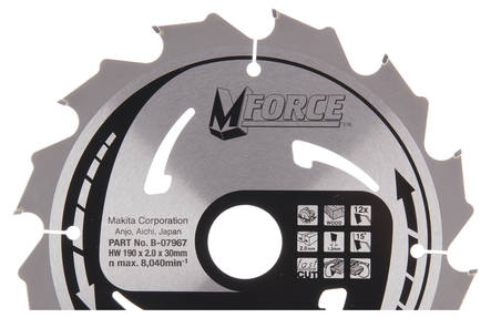 Makita Pyörösahanterä 190x30mm B-07967 - Pyörösahanterät - 088381335959 - 1