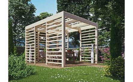 Pergola Lillesand XL 12,0 m² - Aitat ja vierasmajat - 4018211760589 - 1