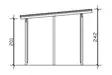 Jätekatos Nordborg 390x250cm - Ulkovarastot ja vajat - 4018211761869 - 9