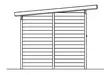 Jätekatos Nordborg 390x250cm - Ulkovarastot ja vajat - 4018211761869 - 16