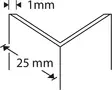 Kulmasuoja 25x25x1mm 2,7m muovia valk. - Reunalistat - 6417083111259 - 2